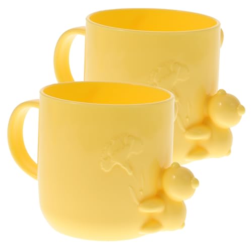 Gleavi Practical 2-Pack Kids Toothbrush Cup Cartoon Design