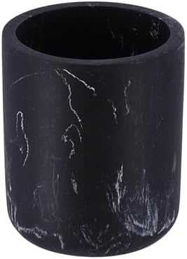 Elegant Black Marble Toothbrush Holder