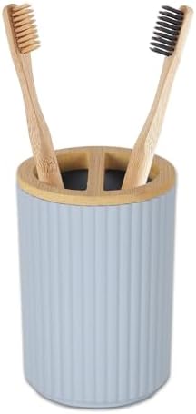 Bamboo Toothbrush Holder - compact stylish organized