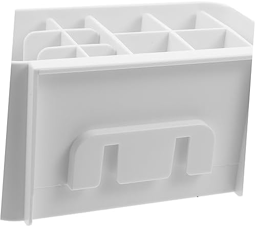 PRETYZOOM Toothbrush Holder with Storage Compartment and Organizer