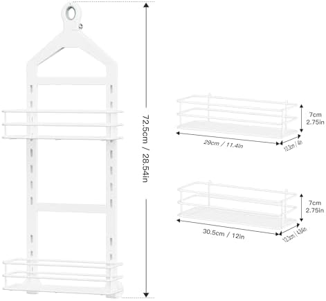 Orimade Adjustable Anti-Slip Shower Caddy Over Shower Head