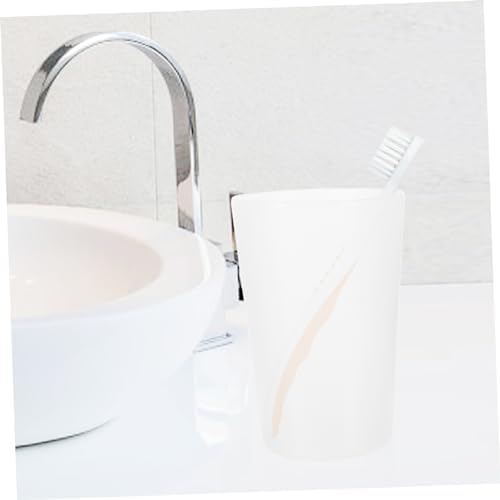 Cabilock 10pcs Reusable Transparent Toothbrush Cups for Bathroom Use