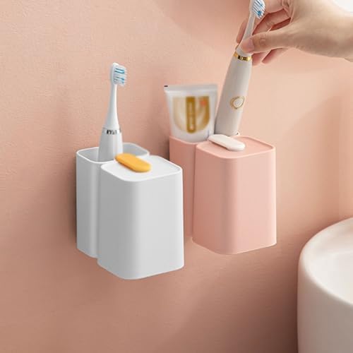 Stylish Magnetic Wall-Mounted Toothbrush Holder