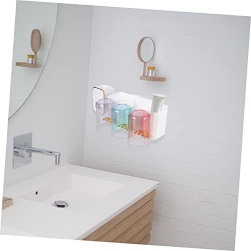 Gleavi Wall-Mounted Toothbrush Holder Toothpaste Dispenser - Space-Saving Bathroom Organizer