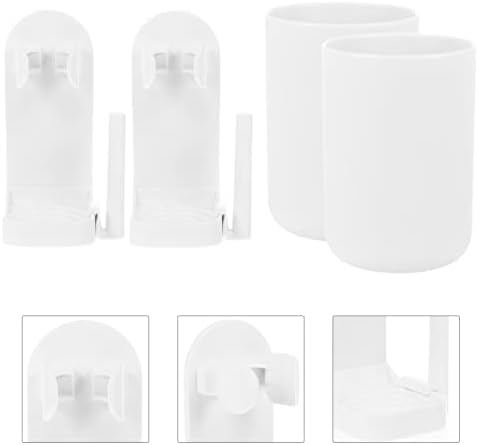 Ciieeo Wall Mounted Electric Toothbrush Holder 2 Sets Suction Cup Rack