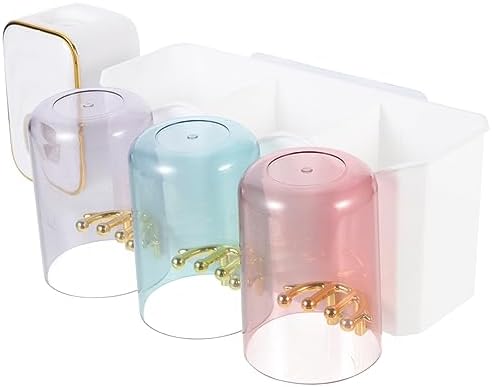 wall-mounted toothbrush holder with dispenser