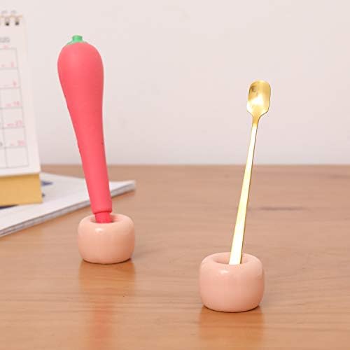 Airmoon Mini Ceramic Toothbrush Holder for Bathroom Pack of 2