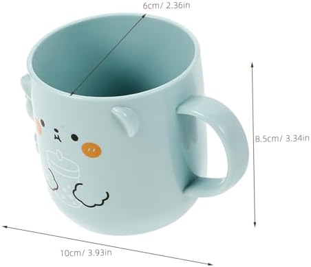 Unomor 2Pcs Cute Bear Shape Toothbrush Rinsing Cups