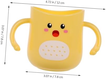 Toyvian Double Handle Toothbrush Cup for Boys Girls