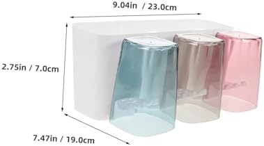 Space-Saving Wall Toothbrush Toothpaste Holder Set of 3