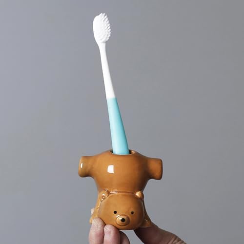 Two Funny Bear Toothbrush Holders