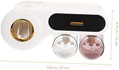 Wall-Mounted Toothbrush Cosmetics Organizer