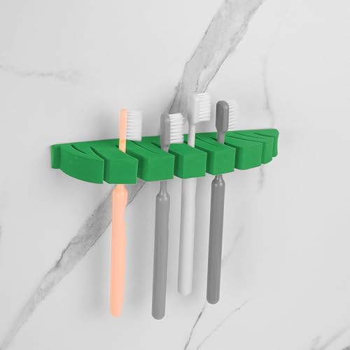 Durable Versatile Wall-Mounted Toothbrush Plug Towel Organizer Self-Adhesive Multi-Surface Compatible