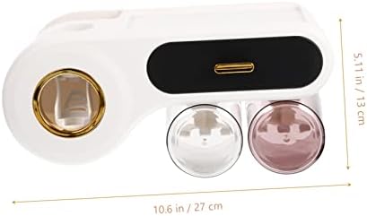 Multi-Use Wall-Mounted Organizer for Toothbrushes More
