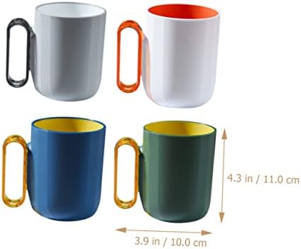 Chic 4-Piece Toothbrush Tea Mugs for Travel Home