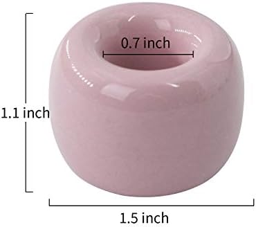 Airmoon Mini Ceramics Toothbrush Holder Stand for Bathroom Pack of 2