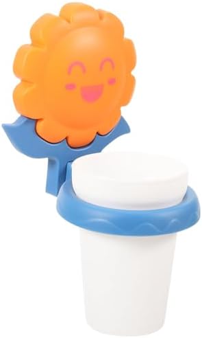 Cartoon Toothbrush Holder with Sunflower Design