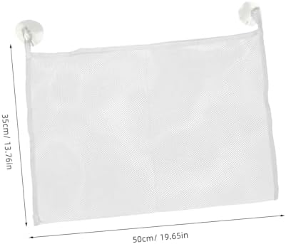Luxshiny 2-Piece Hanging Bath Toy Storage Bag Mesh Organizer