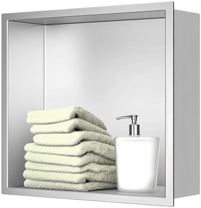 Stainless Steel Shower Niche Organizer for Space-Saving Storage