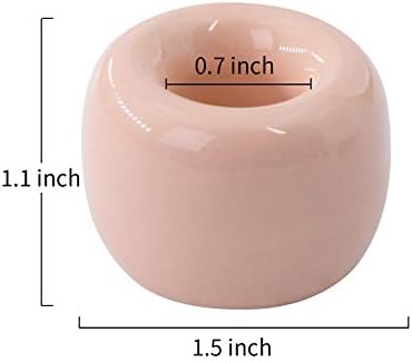 Airmoon Mini Ceramic Toothbrush Holder for Bathroom Pack of 2