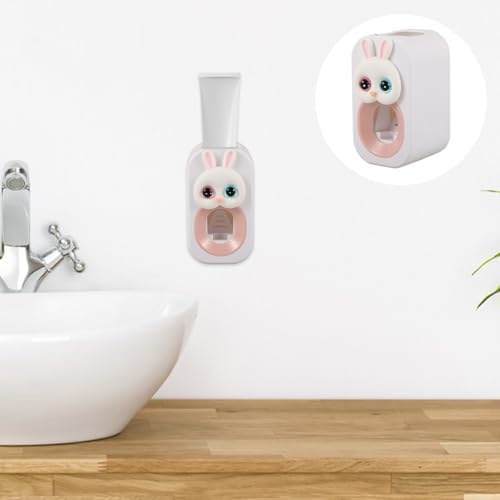 Adorable Bunny Toothbrush Dispenser Wall-Mounted Durable Tootheseenteredjs