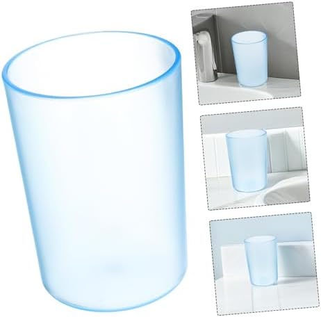 IMIKEYA Transparent Toothbrush Gargle Cup for Adults and Kids