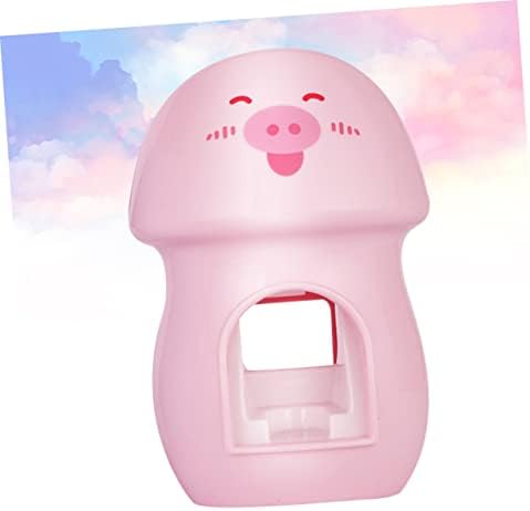 Adorable Pink Automatic Toothbrush Squeezer Wall-Mounted Toothbrush Holder