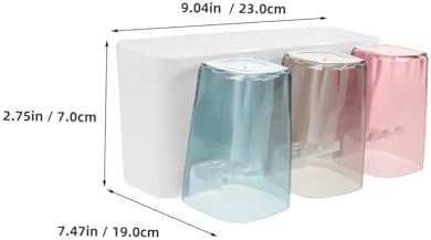 Beatifufu Wall-Mounted Toothbrush Toothpaste Holder White