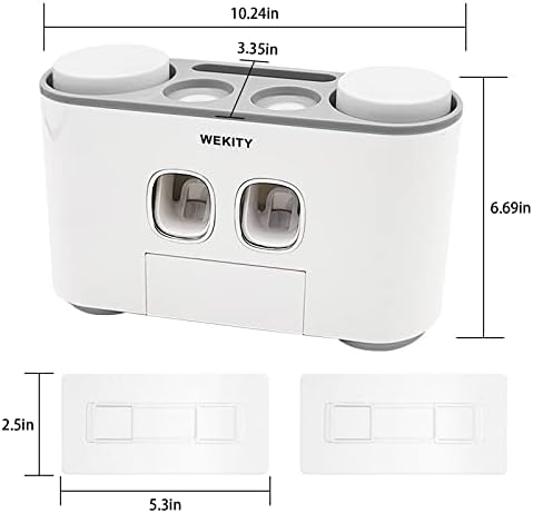 Wekity Multi-Functional Toothbrush Holder