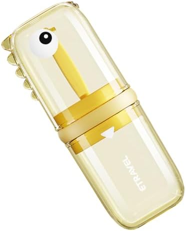 BESTonZON Cartoon Toothbrush Holder Travel Friendly Storage Cup for Boys Girls
