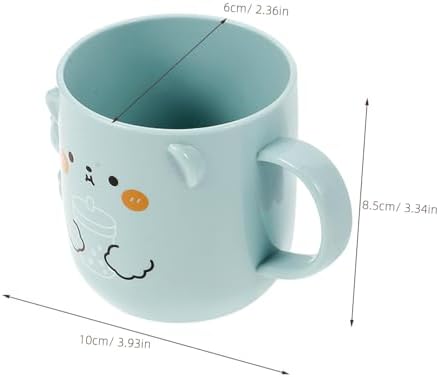 ABOOFAN 2-Piece Reusable Toothbrush Bear Cups