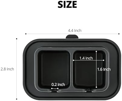 ONUCP Silicone Suction Toothbrush Holder 2-Slot Wall Mounted Bathroom Organizer