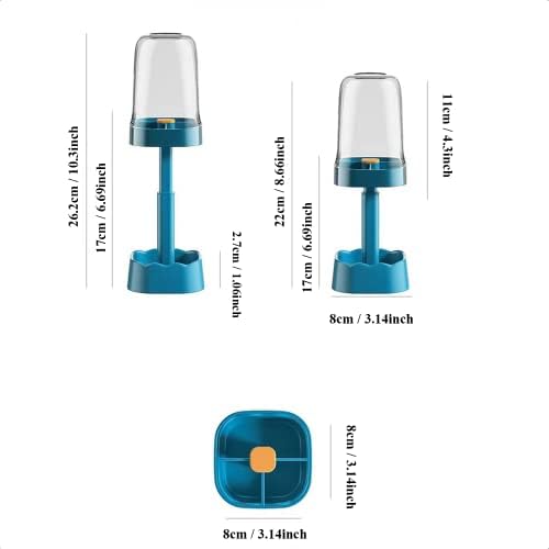 Toothbrush Holder with Cup Cover and 3 Slots
