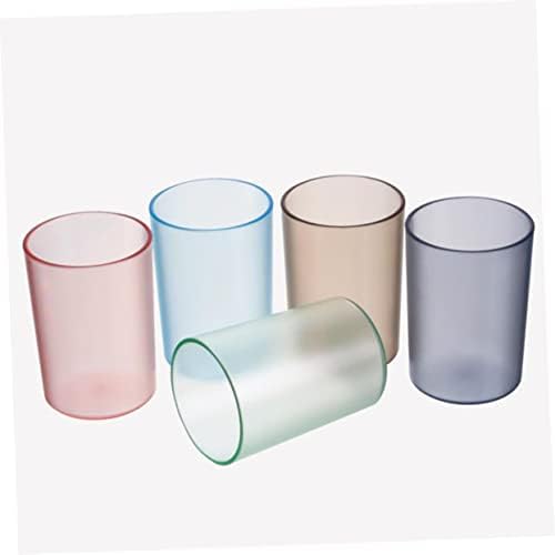 Transparent Toothbrush Cup Elegant Water Mug for Bathroom