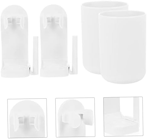 2-Pack Wall-Mounted Toothbrush Holders Set