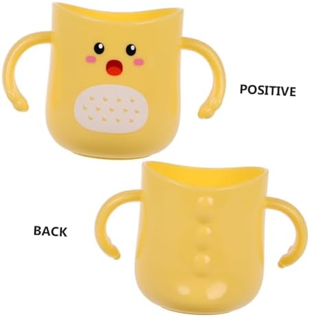 Ergonomic Toothbrush Cup Spill-Proof Design Cartoon Characters