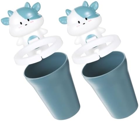 LABRIMP Cartoon Characters 2-Piece Toothbrush Mouthwash Holder Set