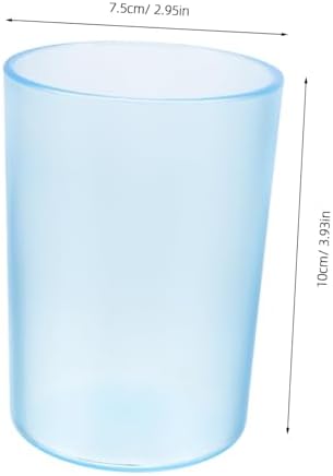 Stylish Blue Transparent Toothbrush Cup for Adults