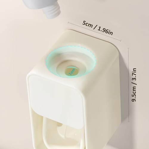 3 in 1 Toothbrush Holder with Hair Dryer Stand and Toothpaste Dispenser
