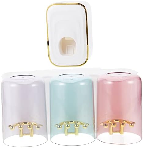 LIFKOME Wall Mounted Toothbrush Holder Organizer