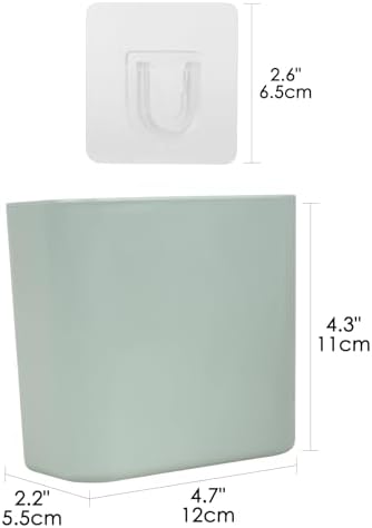 LUEXBOX Premium Wall-Mounted Toothbrush Holder with adhesive for Bathroom Storage