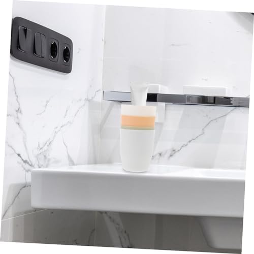 Mucky Muckily 4-Pack Reusable Toothbrush Cup
