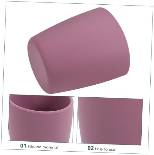 Toothbrush Cup Silicone Spill Proof Open Bath Holder