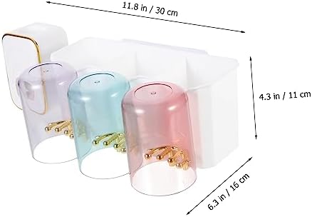 Space-Saving Wall-Mounted Toothbrush Toothpaste Organizer for Bathroom
