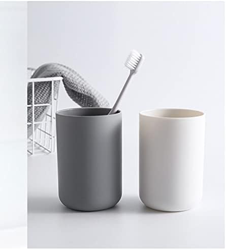 Arc Shaped Brushing Cup Without Handle White