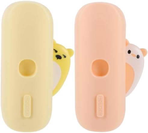 Two-Piece Electric Toothbrush Holders - Magnetic Durable for Home Use