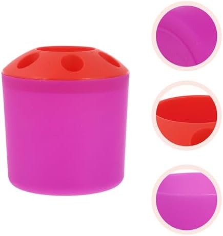 Toothbrush Holder with Toothpaste Storage and Countertop Organizer