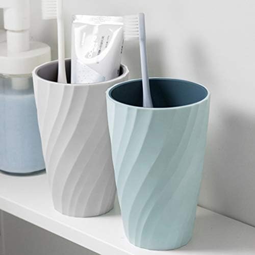 Double-Layer Toothbrush Cup Screw-Thread Design Functional Stylish