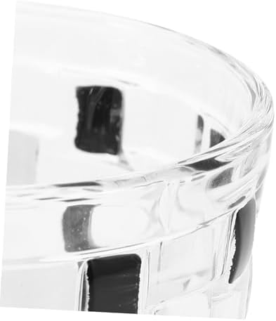 Stylish Black White Checkerboard Glass Toothbrush Holder Cup