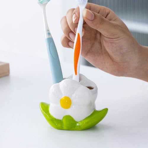 Floral Toothbrush Pen Organizer